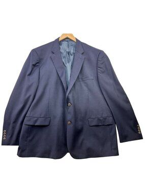 Joseph & Feiss Men's Classic Fit Wool 2 Button Blazer Long Sleeve Size 50R Blue